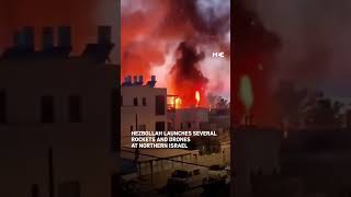 Hezbollah launches several rockets and drones at northern Israel
