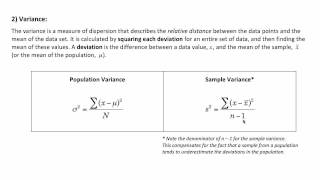 6.3 Measures of Dispersion: Raw Data