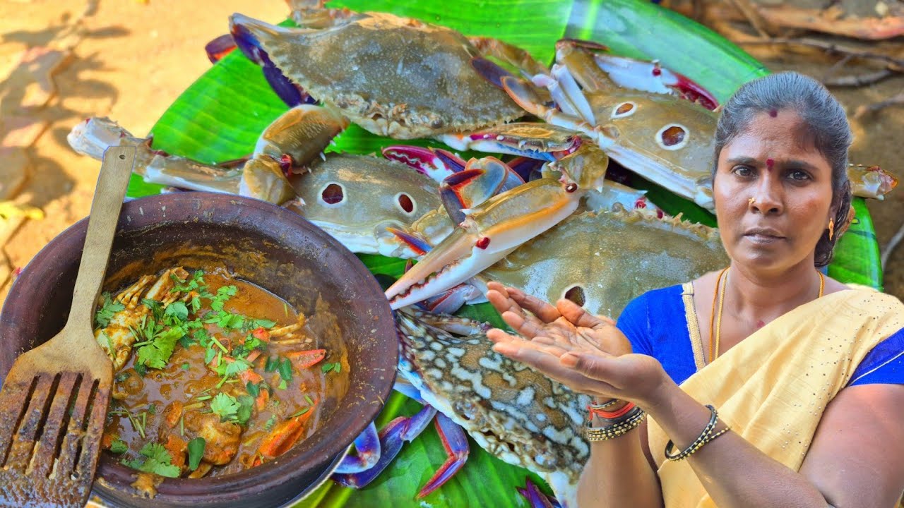 காரசாரமான கடல் நண்டு மசாலா குழம்பு வீட்டுக்கு வாங்க/ Crab Masala kulambu Home style 