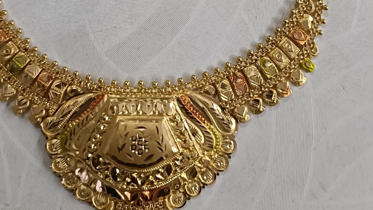 এই সর্ণের হার টা সম্পর্ণ তৈরি করার ভিডিও।। letes gold neklas design।।gold work।।#gold #goldjewellery