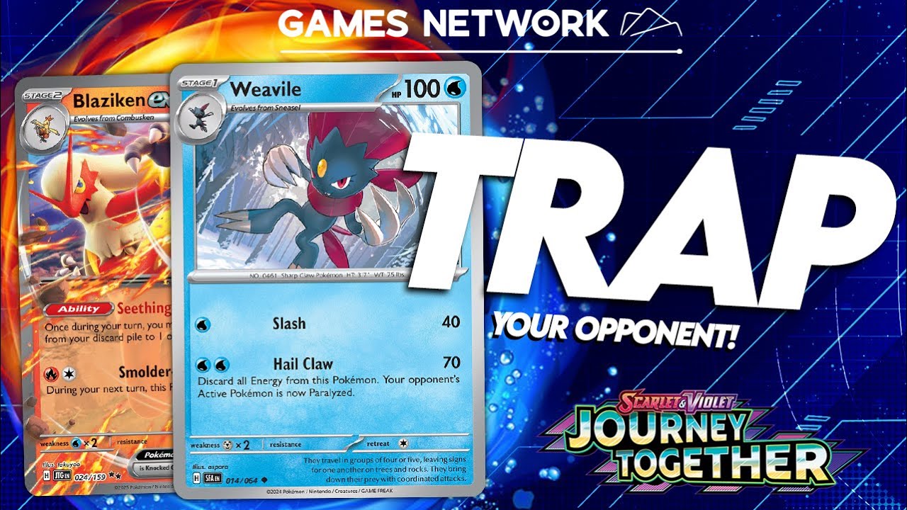 Trap Your Opponent! - Weavile/Blaziken ex Deck Profile (Journey Together)