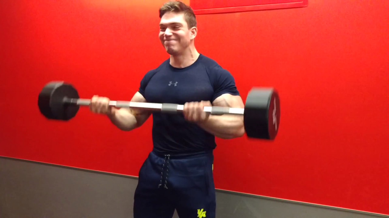  Bicep curls and some posing