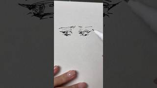 How to sketch anime eyes #drawsoeasyanime #drawing #art