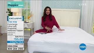 Concierge Collection Ultra Loft Diamond Mattress Topper