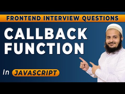Callback Function in Javascript in Hindi | Frontend Interview Series | 2024