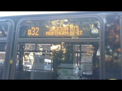 MTA NYC Bus: A Talking Nova Bus LFS [#8352] Q32 Bus to Jackson Heights