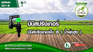 ( 321-B ) รีวิวสินค้า มินิสปริงเกอร์ใบ B ( น้ำพุ่งสูง ) โดย กนกโปรดักส์