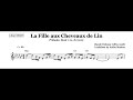 Claude Debussy "La Fille aux Cheveaux de Lin" (Girl with the Flaxen Hair) - lead sheet