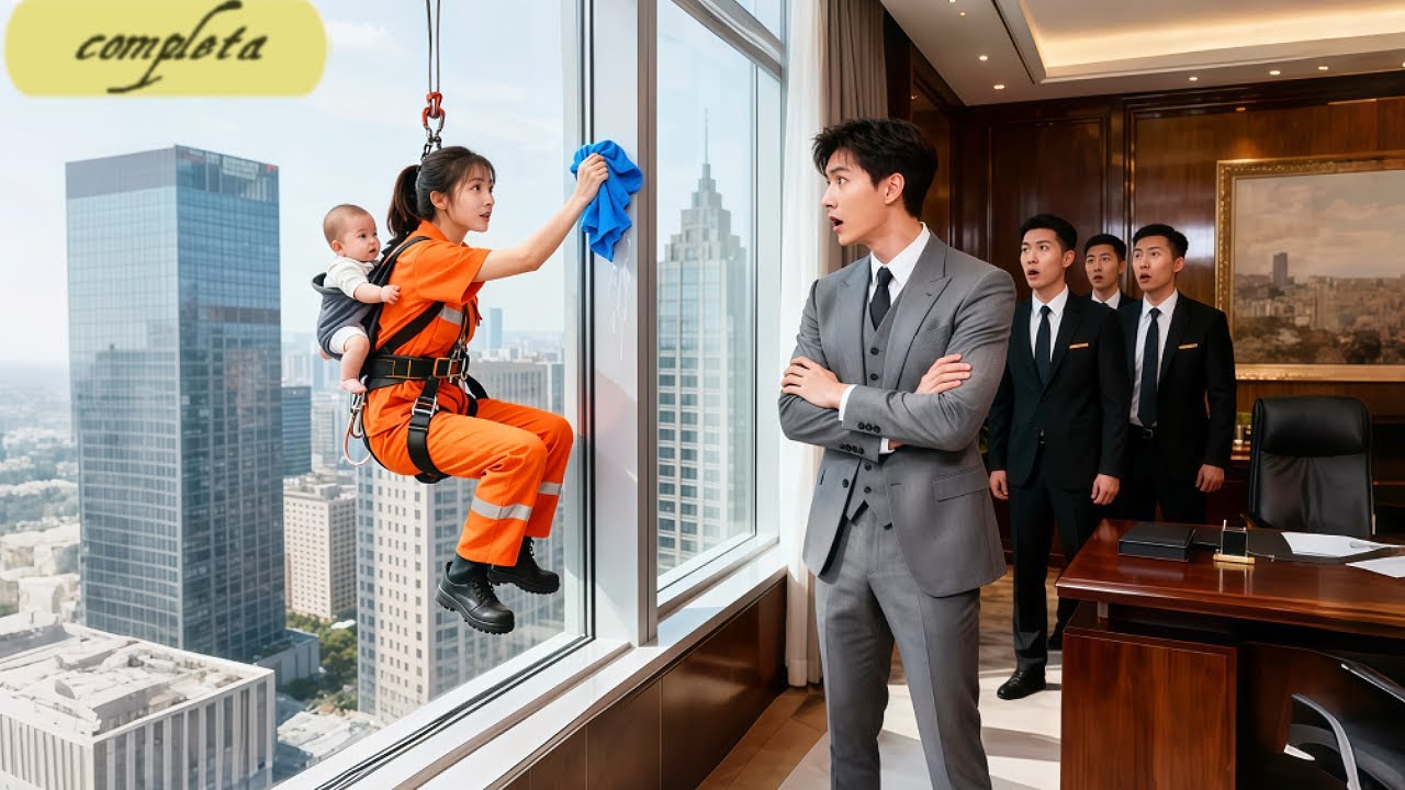 ¡CEO cansado de mujere rica y frágiles, pero se enamora de madre soltera trabajadora limpia ventana!