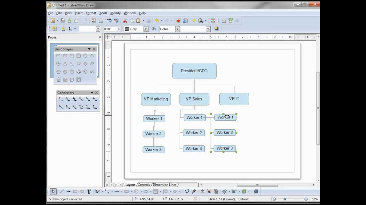 How To Make An Organizational Chart In Openoffice