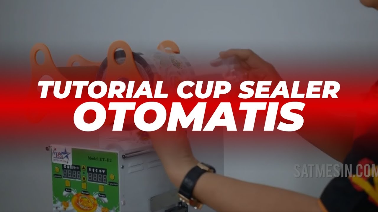  CARA  MENGGUNAKAN  CUP SEALER OTOMATIS  YouTube