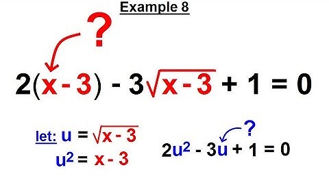 Algebra - Ch. 28: Quadratic Equation: Special Types (8 of 8) Example 7