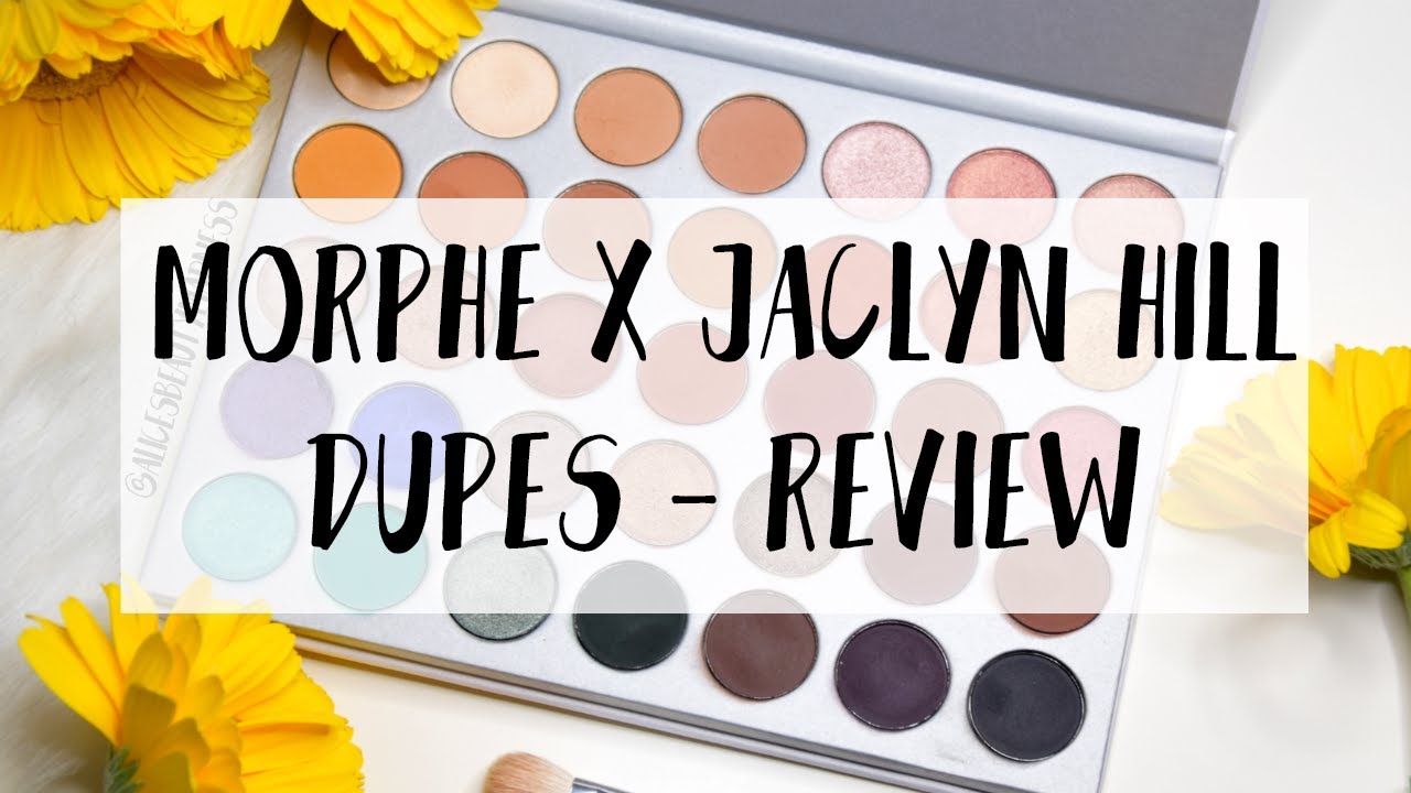 Morphe x Jaclyn Hill palette Dupes & Review - YouTube