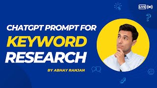 ChatGPT Prompt for Keyword Analysis: Boost Your Content Strategy