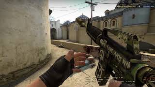 CS:GO Insane 1v5 M4A1-S Ace clutch on Dust 2! | 1080p | HD