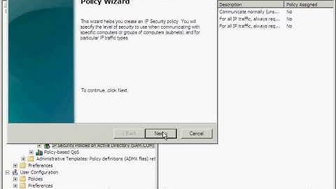 how to configure IPSEC on server 2008