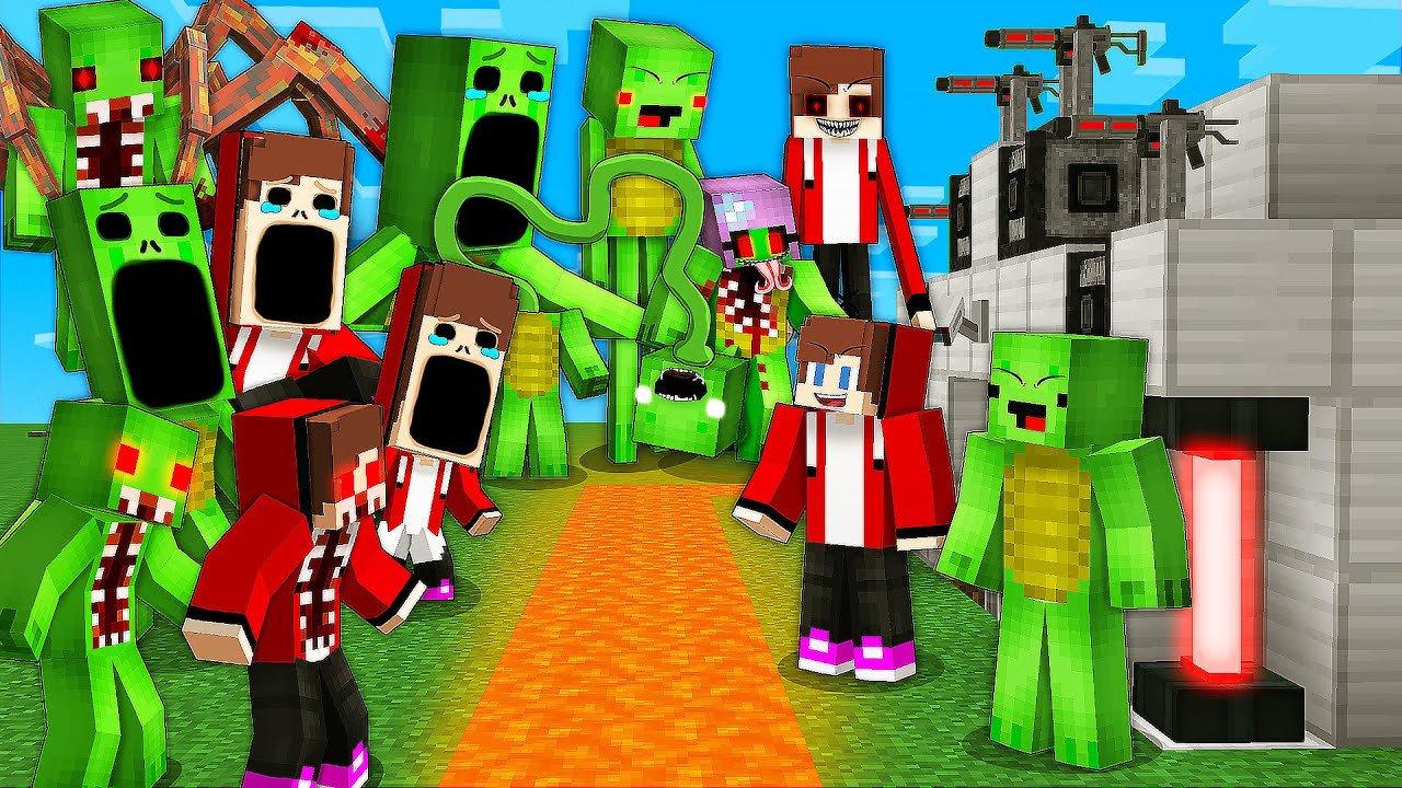 JJ and Mikey Security House vs SCARY TAPES MIKEY AND JJ BATTLE ! - Minecraft (Maizen)