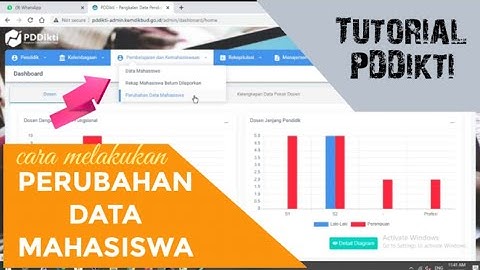 Tutorial Cara Perubahan Data Mahasiswa (PDM) di PDDikti
