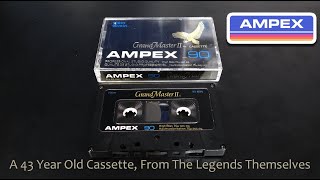 Ampex Grand Master 2 - A 43 Year Old Type 2 Cassette From The Legends Themselves - Unwrapping & Test