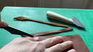 Sound Of Leather Cutting Beautifully