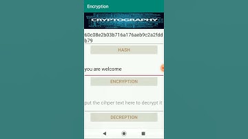 Cryptography android application