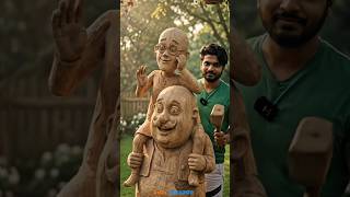 Motu Patlu the Best Wooden Sculpture woodcraftwoodcarving motupatlu motupatlucartoon cartoon