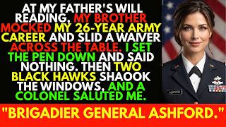 My Brother Mocked My 26-Year Army Career at Dad’s Will — Then a Colonel Called Me “General”