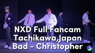 Bad - Christopher NXD Full Fancam Tachikawa , Japan 231212