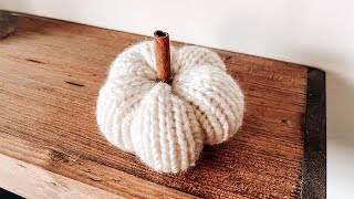 HOW TO KNIT A PUMPKIN STEP BY STEP TUTORIAL | CJ Design by Danii's Ways