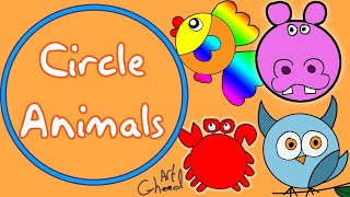 Circle Animals Animal Names Drawing Animals