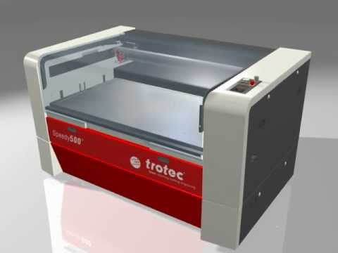 Trotec Speedy 500 - Large Format Laser Cutter and Engraver - YouTube