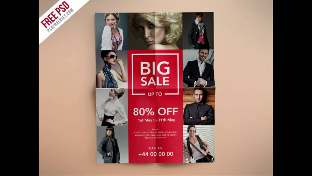 Making of Fashion Retail Sales Flyer | PSDFreebies.com