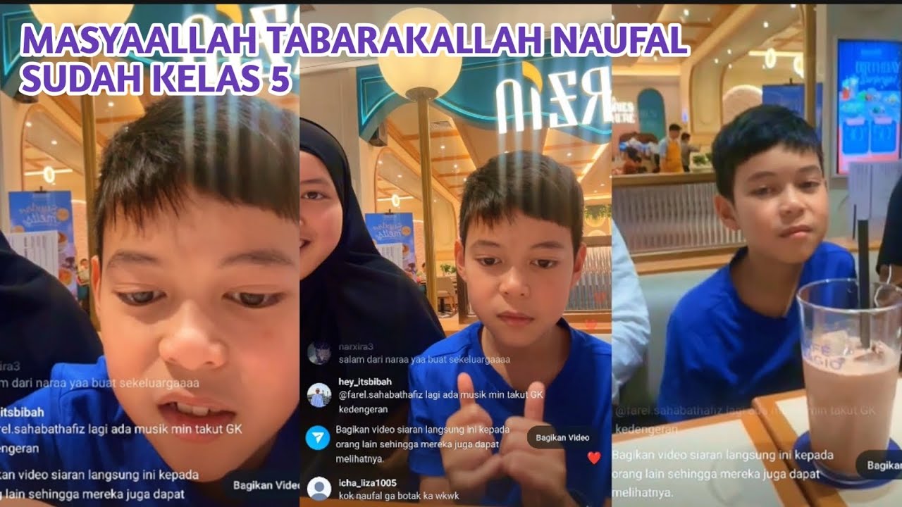 Masyaallah Tabarakallah ❗ Naufal💞 Live Habis Pulang Dari Umroh💞
