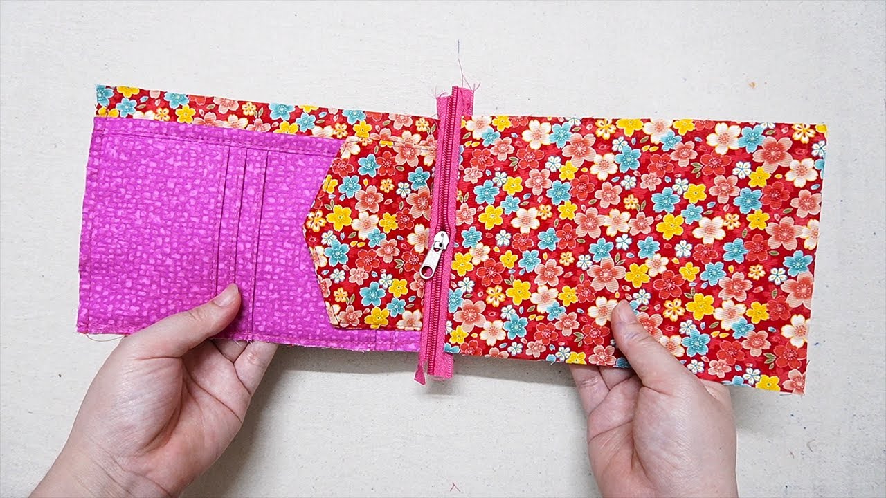 Sewing gift idea 💟 How to make a coin purse and card wallet