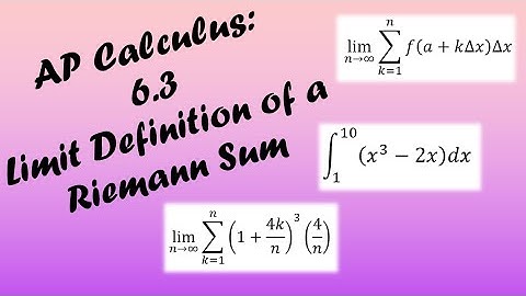 AP Calculus AB/BC Lesson 6.3