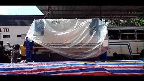 Press break machine unloading