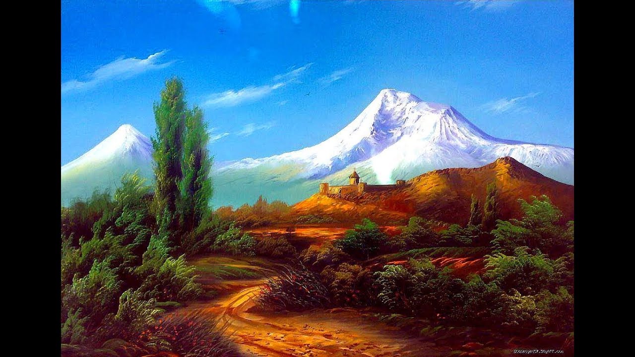 Art armenia. Природа Армении Арарат. Пейзаж гора Арарат живопись. Пейзаж горы Арарат. Пейзажи Армении Арарат.