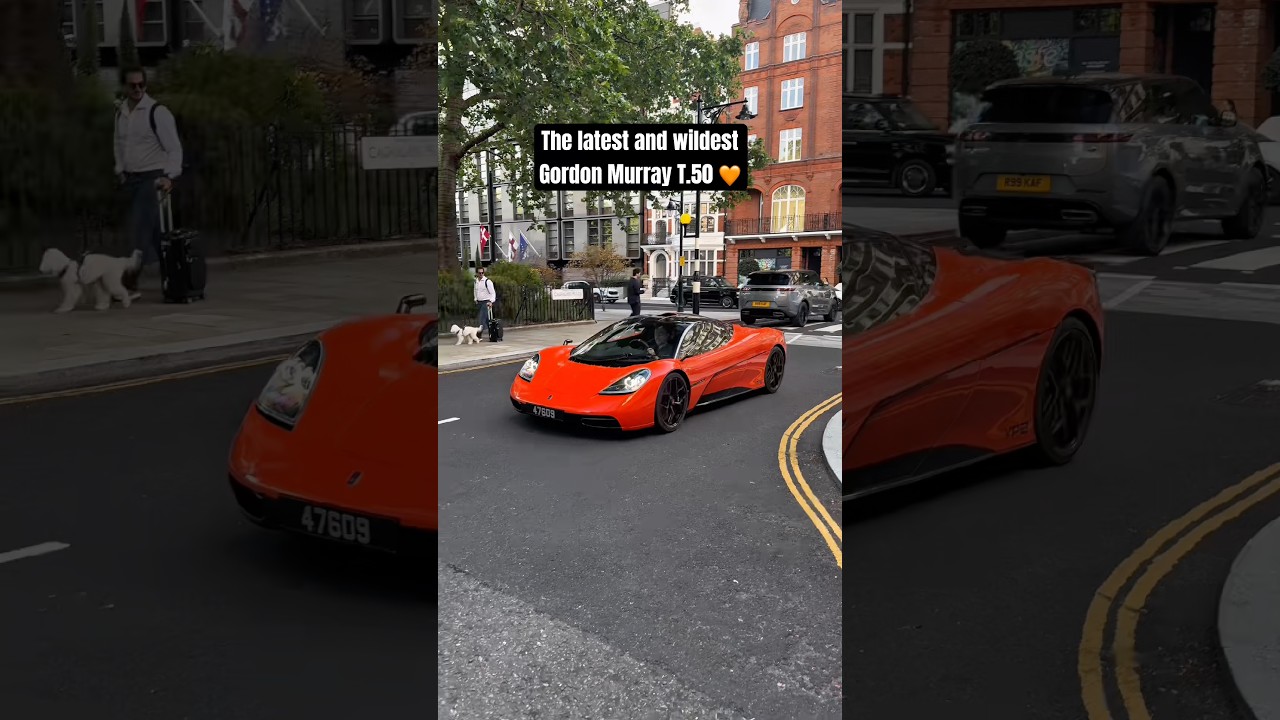 On my way home this evening and I heard something coming…what an insane Gordon Murray T.50!