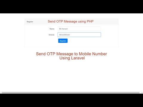 Send OTP to Mobile Number in Laravel | Login & Register using OTP Notification | Hindi - Urdu