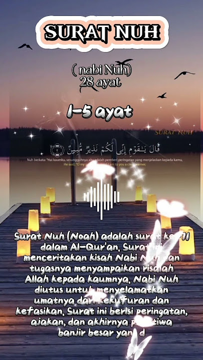 surat Nuh 1-5 ayat Salim bahanan #ngajiituindah #ngajisuaramerdu #ngajipenenanghati#shorts#firal
