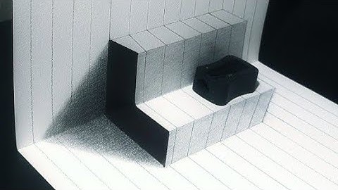 How To Draw a 3D Ladder - Trick Art For Kids 🤔🤔🤔