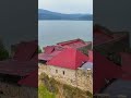 Zamek W Dobczycach średniowieczna Warownia Nad Jeziorem Dobczyckim Polska Z Drona 4K 