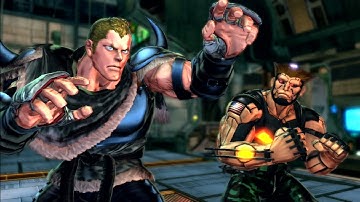 Street Fighter X Tekken Playthrough - Guile and Abel (Team Old School Tekken Boys!)