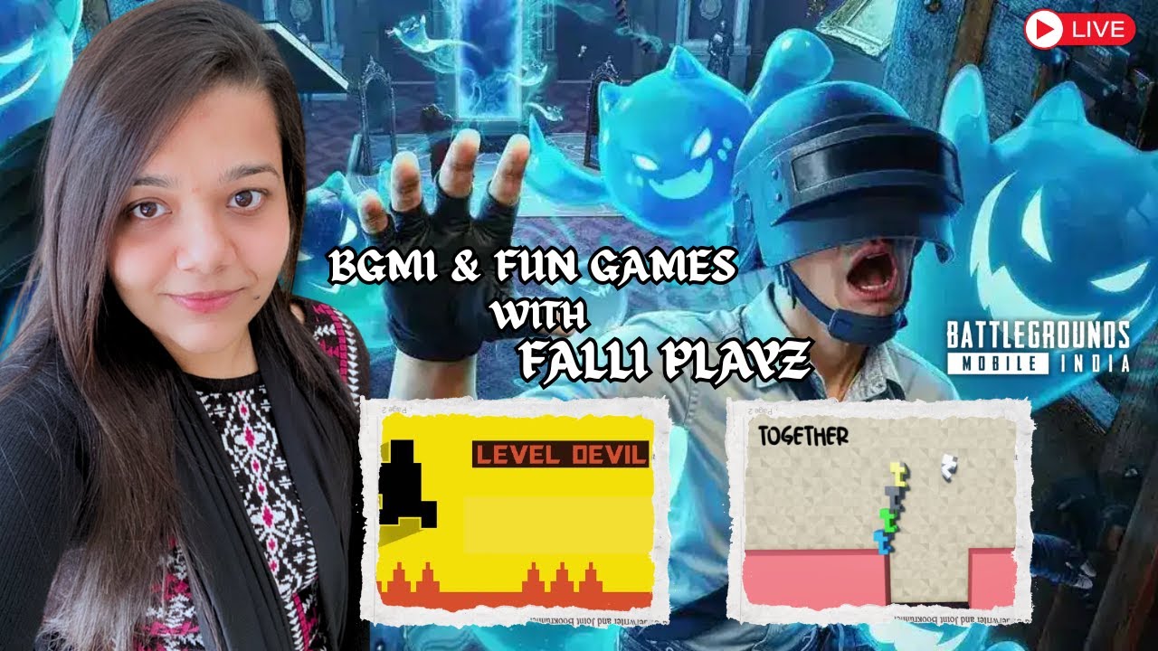 FUN GAMES🤗WITH FALLI PLAYZ (BGMI, TOGETHER & LEVEL DEVIL) ROAD TO 2K # ...