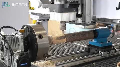 4 Axis CNC Router Machine With Rotary Table for 3D Woodworking