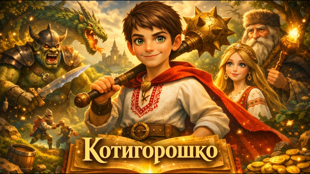 Котигорошко Аудіоказка Українською⚔️ Українська народна казка | Аудіоказка для дітей