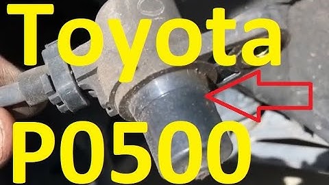 Causes and Fixes Toyota P0500 Code: Vehicle Speed Sensor 