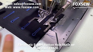 Electronic Eyelet Buttonholer Machine