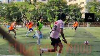 Tiger Shroff Playing Football At Jamnabai Ground In Juhu