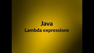 Le lambda expression in Java - tutorial italiano